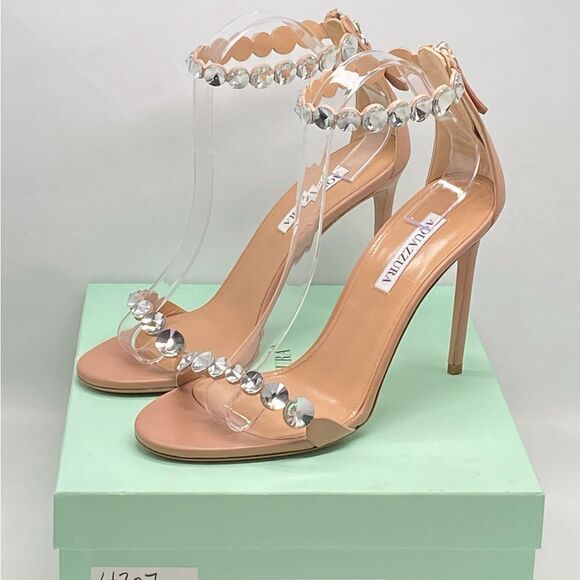 Aquazzura Maxi-Tequila Sandals 105mm size 40 - Picture 14 of 16